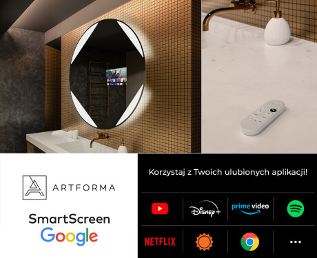 Okrągłe Lustro Łazienkowe Podświetlane LED114 #7