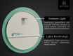 Okrągłe Lustro Łazienkowe Podświetlane LED115 #3