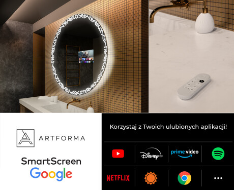 Okrągłe Lustro Łazienkowe Podświetlane LED115 #7