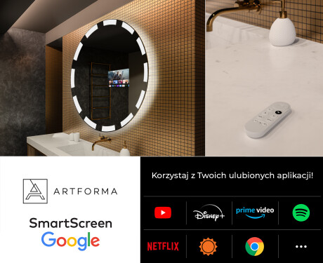 Okrągłe Lustro Łazienkowe Podświetlane LED117 #7