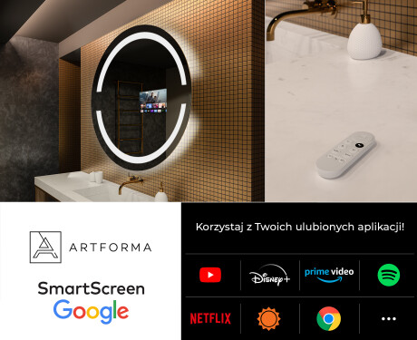 Okrągłe Lustro Łazienkowe Podświetlane LED118 #7