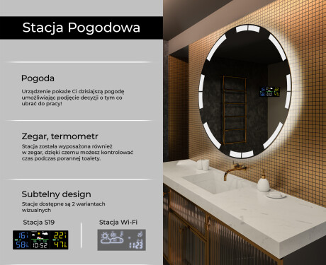 Lustro okrągłe LED z średnicą do 120 cm - L120 #2