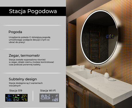 Okrągłe Lustro Łazienkowe Podświetlane LED123 #2
