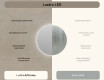 Okrągłe Lustro Łazienkowe Podświetlane 70cm z zimną barwą LED 7000K, ciepłą barwą 3000K lub barwą neutralną 4500K #6