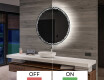 Okrągłe lustro łazienkowe podświetlane LED na baterie L115 #3
