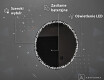 Okrągłe lustro łazienkowe podświetlane LED na baterie L115 #4
