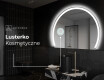Lustro półokrągłe LED na ścianę W222 #5
