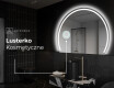 Półokrągłe Lustro LED duże na ścianę W223 #5