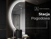 Półokrągłe Lustro LED duże na ścianę D222 #6