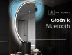 Lustro półokrągłe LED na ścianę półkole D223 #5