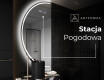 Lustro półokrągłe LED na ścianę półkole D223 #6