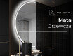 Lustro półokrągłe LED na ścianę półkole D223 #8