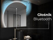 Półokrągłe Lustro LED duże na ścianę X221 #5
