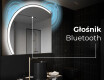 Półokrągłe Lustro LED duże na ścianę X222 #5