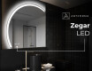 Półokrągłe Lustro LED duże na ścianę X222 #7