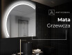 Półokrągłe Lustro LED duże na ścianę X222 #8