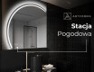 Półokrągłe Lustro LED duże na ścianę X223 #6