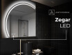 Półokrągłe Lustro LED duże na ścianę X223 #7
