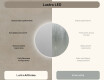 Okrągłe Lustro Łazienkowe Podświetlane 80cm z zimną barwą LED 7000K, ciepłą barwą 3000K lub barwą neutralną 4500K #6