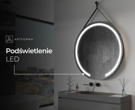 Okrągłe lustro podswietlane na pasie L96 #5