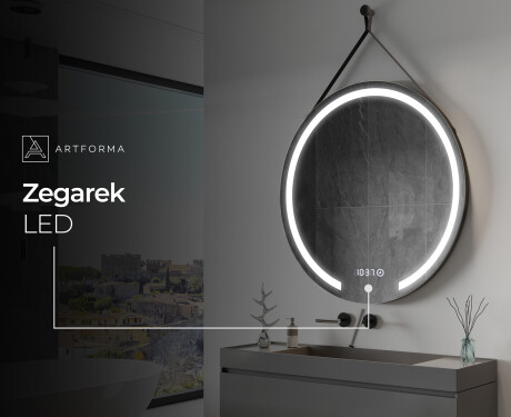 Okrągłe lustro podswietlane na pasie L96 #7