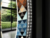 Podświetlane lustro okrągłe LED dekoracyjne do salonu - Color Triangles #11