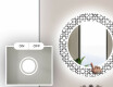 Okrągłe podświetlane lustro dekoracyjne LED do łazienki - Industrial #4