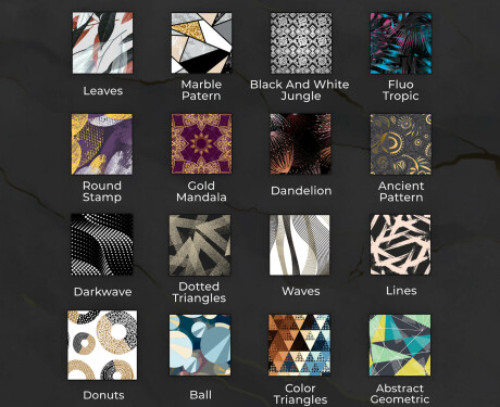 Okrągłe Lustro Łazienkowe Podświetlane Dekoracyjne LED - Tropical #9