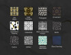 Okrągłe podświetlane lustro dekoracyjne LED do jadalni - Marble Pattern #10