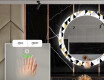 Okrągłe Lustro Dekoracyjne LED Na Ścianę Geometric Patterns #5