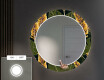 Okrągłe podświetlane lustro dekoracyjne LED do przedpokoju - Botanical Flowers #4