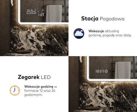 Lustro Łazienkowe Podświetlane LED146 #7
