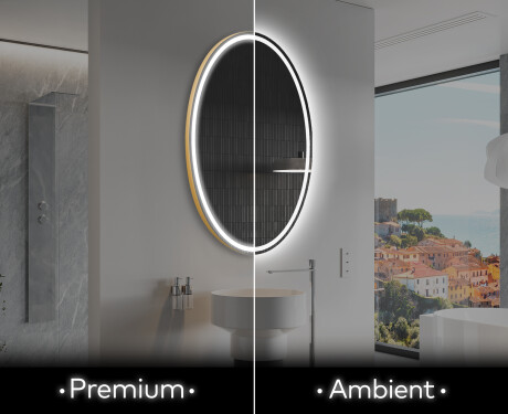 Lustro Łazienkowe Pionowe Podświetlane LED L228