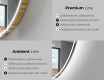 Lustro Łazienkowe Pionowe Podświetlane LED L228 #2