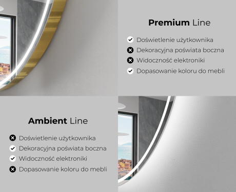 Lustro Łazienkowe Pionowe Podświetlane LED L228 #2
