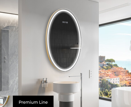 Lustro Łazienkowe Pionowe Podświetlane LED L228 #4