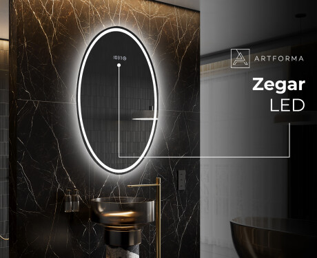 Lustro Łazienkowe Pionowe Podświetlane LED L228 #7