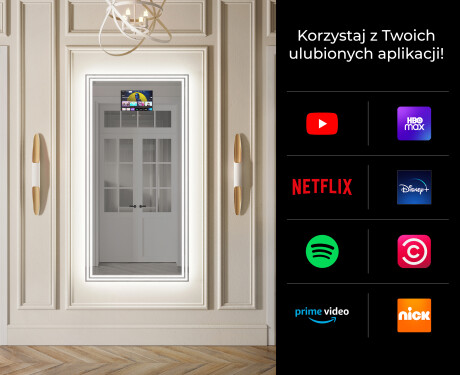 Lustro dekoracyjne podświetlane do przedpokoju LED L57 #2