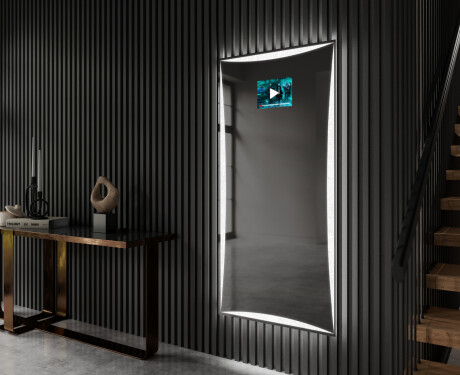 Lustro dekoracyjne podświetlane do przedpokoju LED L77