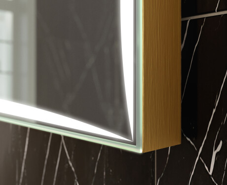 Pionowe lustro w ramie dekoracyjne podświetlane do przedpokoju LED L77 #10