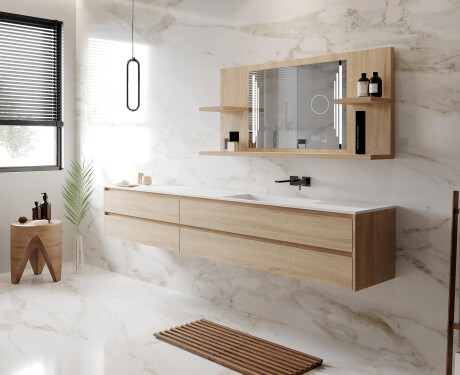 Lustro łazienkowe LED z Półkami L27 #5