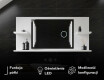 Lustro łazienkowe LED z Półkami L27 #7