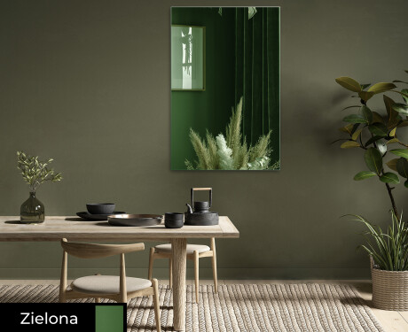 Prostokątne dekoracyjne kolorowe lustro na wymiar L170