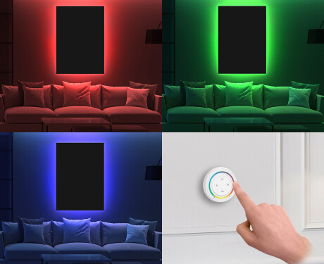 Prostokątne dekoracyjne kolorowe lustro na wymiar L170 #11