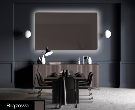 Zaokrąglone dekoracyjne kolorowe lustro na wymiar L173 #4