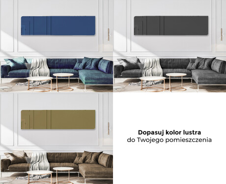 Zaokrąglone dekoracyjne kolorowe lustro na wymiar L173 #10