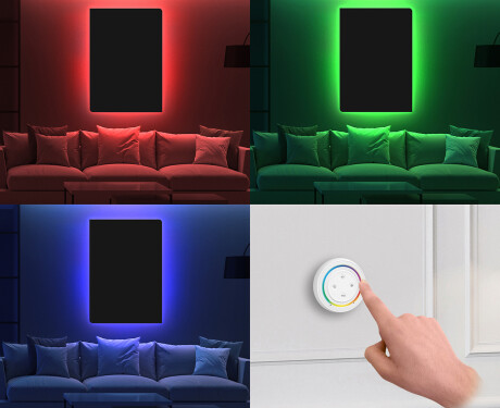 Zaokrąglone ozdobne lustro na ścianę L174 #11