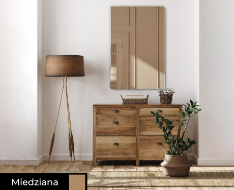 Zaokrąglone ozdobne lustro na ścianę L174 #2