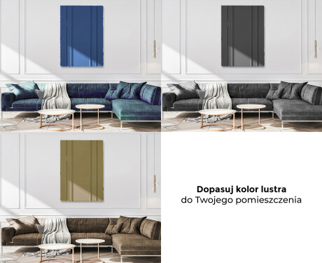 Zaokrąglone ozdobne lustro na ścianę L174 #10