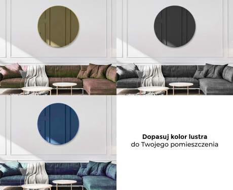 Okrągłe nowoczesne dekoracyjne lustro L175 #10